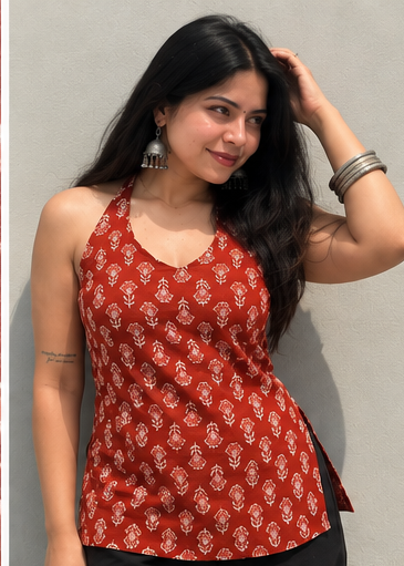 Kali Halter Neck Kurti