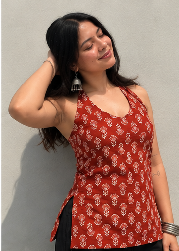 Kali Halter Neck Kurti