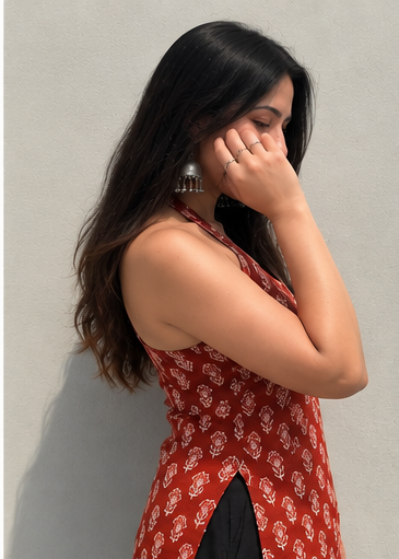 Kali Halter Neck Kurti