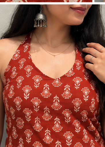 Kali Halter Neck Kurti